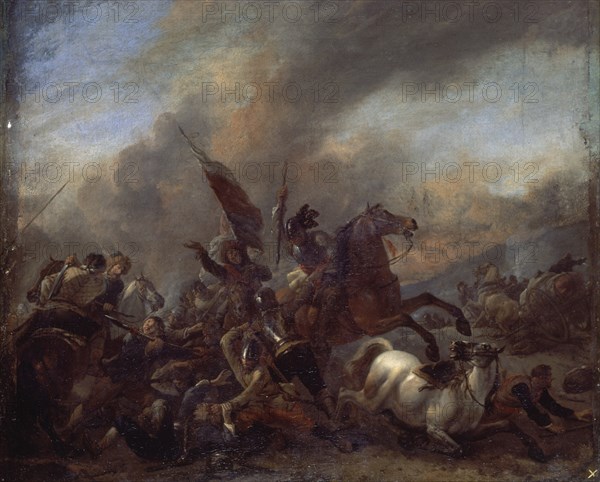 Wouwerman, Échauffourée entre troupes ennemies