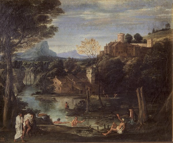 Carracci, Landscape with Bathers