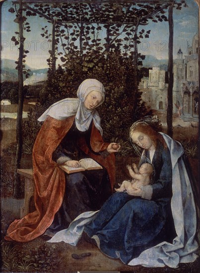 Cock, Saint Anne, the Virgin and the Child