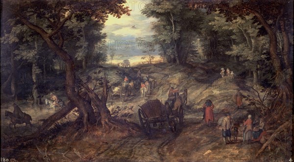 Jan Bruegel, dit de Velours1568/1625
BOSQUE-T.0,47X0,80-NºPRADO 1885
Madrid, musée du Prado-PINTURA
Madrid