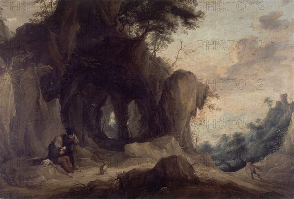 Teniers (le jeune), Paysage avec ermite