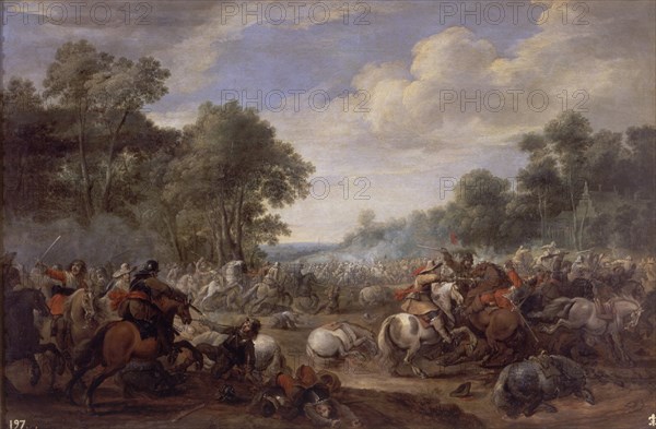 Meulener, Combat de cavalerie