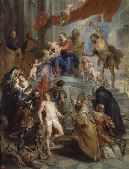 Rubens, The Holy Family surrounded by saints