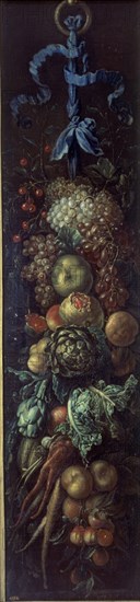 ANONIMO FLAMENCO
COLGANTE DE FRUTAS Y HORTALIZAS-L.182x42 - NºPRADO 1999-S XVI
MADRID, MUSEO DEL PRADO-PINTURA
MADRID