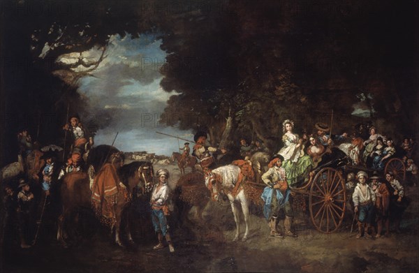 Lucas Velázquez, Jeunes femmes et picadors andalous