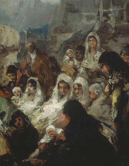 Lucas Velázquez, Mass in the ruins of Zaragoza