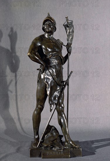 PICAULT EMILE LOUIS
PATRIA(ESCULTURA DE GUERRERO)-ROMANTICO FRANCES-S XIX-68 CM-BRONCE
MADRID, BANCO HIPOTECARIO
MADRID