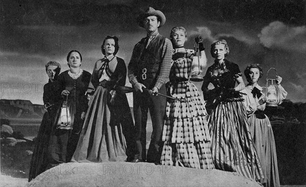 WELLMAN A
ESCENA DE "CARAVANA DE MUJERES" POR ROBERT TAYLOR Y DENIS DARCEL