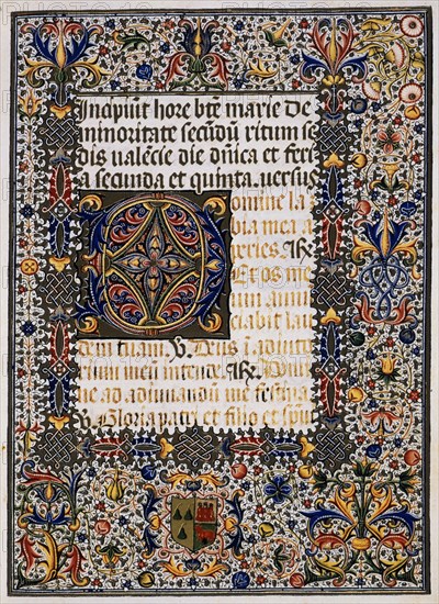 MARCH BARTOLOME
LIBRO DE HORAS-MS 103-PAGINA ILUMINADA CON LETRA CAPITULAR
VALENCIA, PALACIO MARQUES DOS AGUAS
VALENCIA
This image is not downloadable. Contact us for the high res.