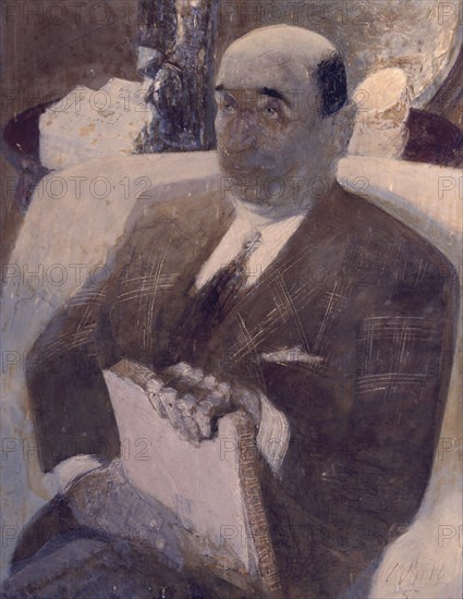 COSSIO PANCHO FRANCISCO 1884/1970
RETRATO DE D.CARLOS BLANCO-SOLER 1952-OLEO/LIENZO 92X72,5 CM
MADRID, COLECCION BLANCO-SOLER Y ROS
MADRID