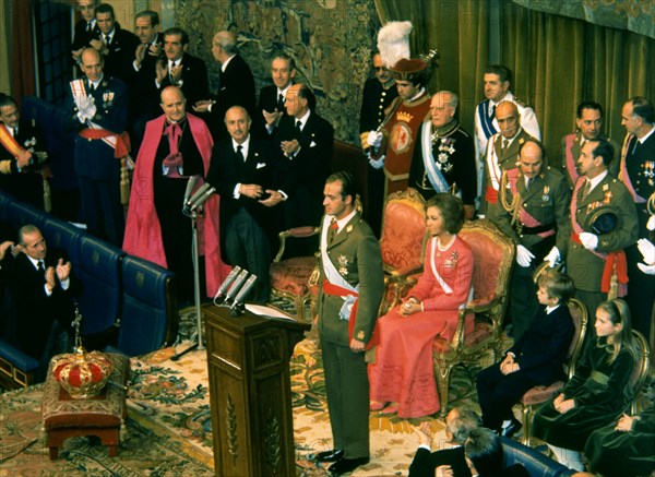 Proclamation of King Juan Carlos of Spain on November 22, 1975