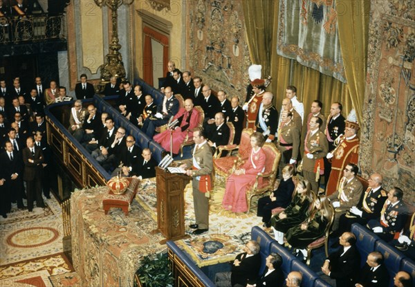 Proclamation of King Juan Carlos of Spain on November 22, 1975