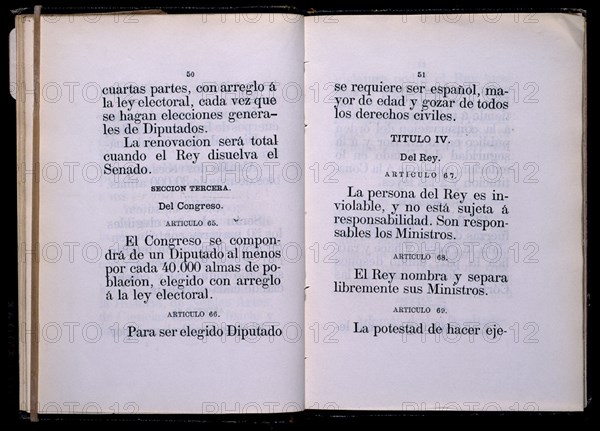CONSTITUCION DEL 30/6/1869-ARTICULOS
MADRID, SENADO-BIBLIOTECA
MADRID