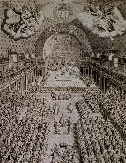 Assemblée de l'Etat français de 1614, dans la salle des Bourbons
