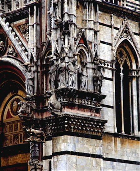 PISANO GIOVANNI
EXTERIOR-FACHADA-DET DECORACION ESCULTORICA ROMANICO GOTICA S XIII
SIENA, CATEDRAL
ITALIA

This image is not downloadable. Contact us for the high res.
