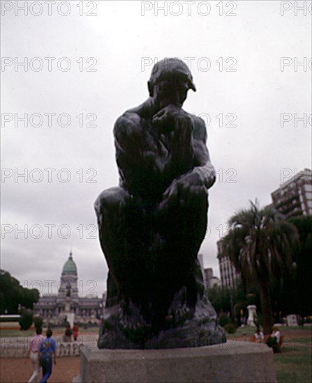 RODIN AUGUSTE 1840/1917
ESCULTURA-EL PENSADOR(COPIA DE LA QUE SE ENCUENTRA EN PARIS)
BUENOS AIRES, EXTERIOR
ARGENTINA