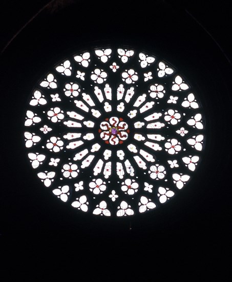 INTERIOR-ROSETON Y VITRAL DE LA FACHA PRINCIPAL- ARTE GOTICO S XIII
TARRAGONA, CATEDRAL
TARRAGONA