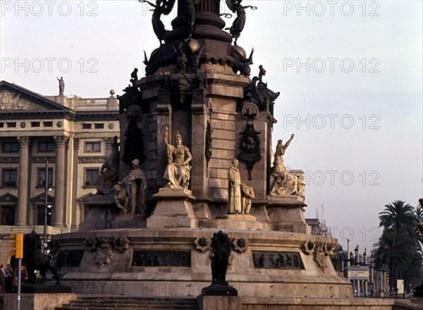 BUIGAS MONRAVA GAIETA 1851/1919
MONUMENTO A COLON-DET PARTE INFERIOR Y BASE 1886
BARCELONA, EXTERIOR
BARCELONA