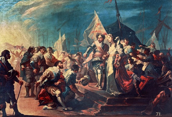 RIBELLES JOSE
DESEMBARCO EN VALENCIA DE FERNANDO EL CATOLICO Y GERMANA DE FOIX
VALENCIA, MUSEO BELLAS ARTES - COLEGIO PIO V
VALENCIA