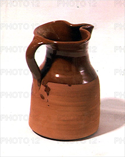 JARRA DE VINO -BARRO ROJO SEMIVIDRIADO
VALL DE UXO, COLECCION PARTICULAR
CASTELLON