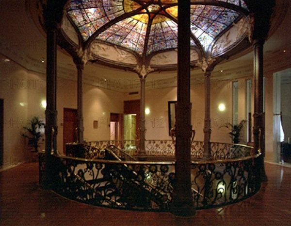 GRASES RIERA JOSE 1850-1919
INTERIOR-PLANTA SUPERIOR:BARANDILLA DE LA ESCALERA Y VIDRIERA EN EL TECHO 1903/2
MADRID, SOCIEDAD GENERAL AUTORES
MADRID
This image is not downloadable. Contact us for the high res.