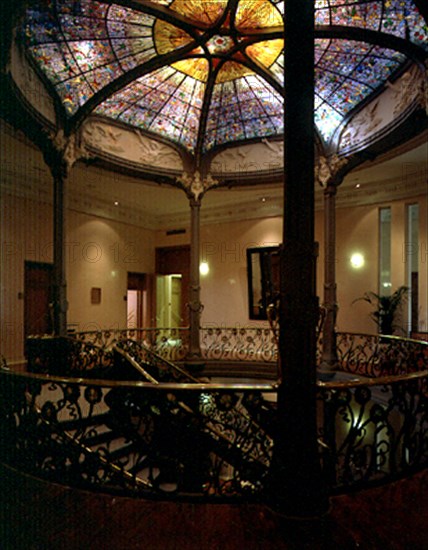 GRASES RIERA JOSE 1850-1919
INTERIOR-PLANTA SUPERIOR:BARANDILLA DE LA ESCALERA Y VIDRIERA EN EL TECHO 1903/2
MADRID, SOCIEDAD GENERAL AUTORES
MADRID
This image is not downloadable. Contact us for the high res.