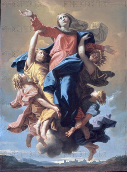 POUSSIN NICOLAS 1594/1665
Z-LA ASUNCION DE LA VIRGEN- AÑO 1650-OLEO/TABLA 57X40
PARIS, MUSEO LOUVRE-INTERIOR
FRANCIA