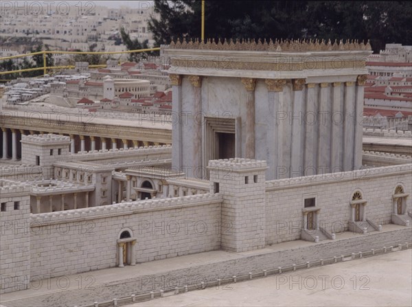 TEMPLO DE HERODES-RECONSTRUCCION REALIZADA DEL 25 AL 13 AC
JERUSALEN, MAQUETA DE JERUSALEN
ISRAEL