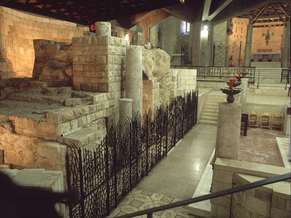 INTERIOR-IGLESIA Y CASA DE MARIA-AQUI SE PRODUJO LA ANUNCIACION DEL ANGEL
NAZARET, BASILICA DE LA ANUNCIACION
ISRAEL

This image is not downloadable. Contact us for the high res.