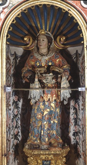 ROLDAN LUISA ATRIB(ROLDANA)
ESCULTURA-MUJER FUERTE DE LA BIBLIA"ABIGAIL"MADERA Y OTROS MATERIALES POLICROMADOS 1736
GUADALUPE, MONASTERIO
CACERES
This image is not downloadable. Contact us for the high res.