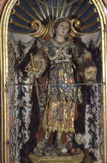 ROLDAN LUISA ATRIB(ROLDANA)
ESCULTURA-MUJER FUERTE DE LA BIBLIA"JUDITH"MADERA Y OTROS MATERIALES POLICROMADOS 1736
GUADALUPE, MONASTERIO
CACERES
This image is not downloadable. Contact us for the high res.