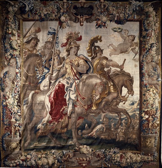 Mars and Zenobia Riding a Horse