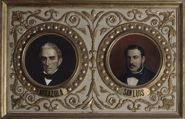 MARTINEZ DEL RINCON S
SALON CONFERENCIAS-DET MEDALLON:LORENZO ARRAZOLA Y GARCIA Y JOSE LUIS SARTORIUS C DE S LUIS 1886
MADRID, CONGRESO DE LOS DIPUTADOS-PINTURA
MADRID