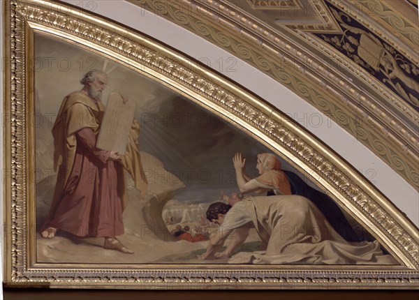 RIBERA CARLOS L 1815/91
HEMICICLO/SALON SESIONES-BOVEDA-DET LUNETO-MOISES CON LAS TABLAS DE LA LEY 1860
MADRID, CONGRESO DE LOS DIPUTADOS-PINTURA
MADRID