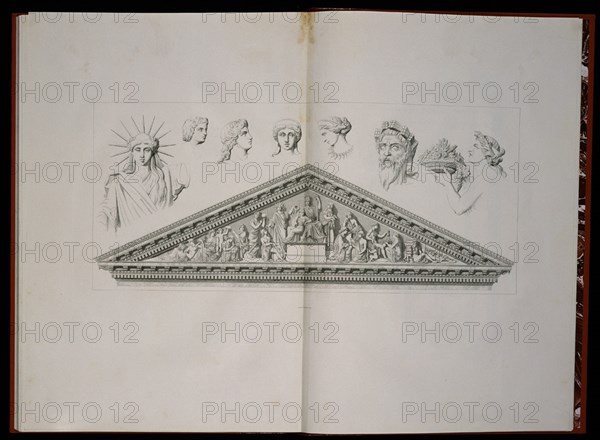 PONZANO PONCIANO 1813/77
DIBUJO-FRONTON DE LA FACHADA PRINCIPAL DE PALACIO DEL CONGRESO ESCULPIDO POR PONCIANO PONZANO EN 186
MADRID, CONGRESO DE LOS DIPUTADOS-BIBLIOTECA
MADRID