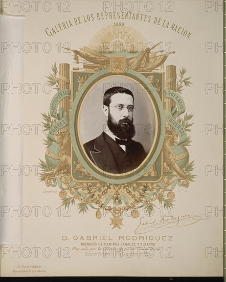 GALERIA REPRESENTANTES DE LA NACION 1869-D.GABRIEL RODRIGUEZ-DIPUTADO DE CIUDAD REAL
MADRID, CONGRESO DE LOS DIPUTADOS-BIBLIOTECA
MADRID