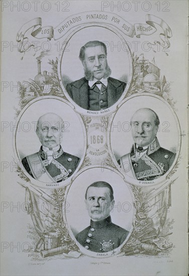 LLANTA B
DIPUTADOS PINTADOS POR SUS HECHOS-"MENDEZ NUÑEZ-NARVAEZ-O'DONELL-ZABALA-HªREVOLUC 1868"
MADRID, CONGRESO DE LOS DIPUTADOS-BIBLIOTECA
MADRID
This image is not downloadable. Contact us for the high res.