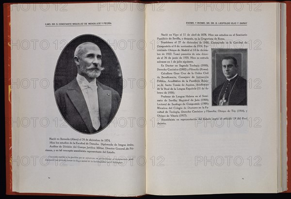 LIBRO-DOBLE PAGINAS 82/83-RETRATOS ILMO SR CONSTANTE MIQUELEZ Y D.LEOPOLDO EIJO Y GARAY
MADRID, CONGRESO DE LOS DIPUTADOS-BIBLIOTECA
MADRID