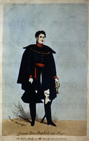 DIBUJO-RAFAEL DE RIEGO Y NUÑEZ(1785/1823) SIMBOLO DEL LIBERALISMO RADICAL
MADRID, CONGRESO DE LOS DIPUTADOS-BIBLIOTECA
MADRID