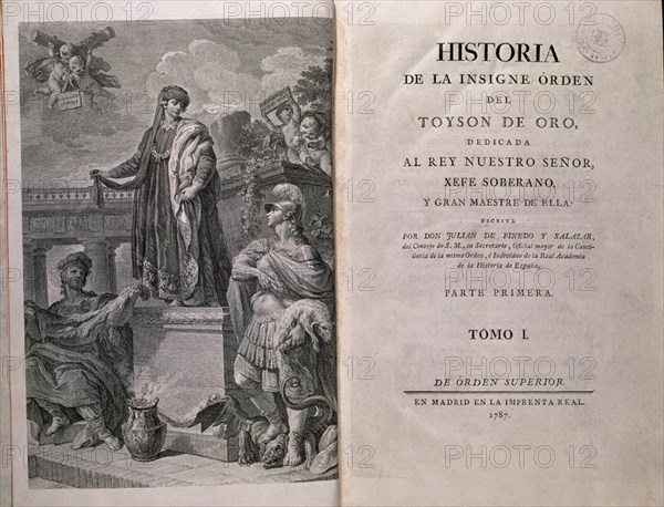 PINEDO Y SALAZAR J
PORTADA/CONTRAPORTADA-"HªDE LA INSIGNE ORDEN DEL TOISON DE ORO"MADRID 1787 IMPRENTA REAL
MADRID, CONGRESO DE LOS DIPUTADOS-BIBLIOTECA
MADRID
This image is not downloadable. Contact us for the high res.
