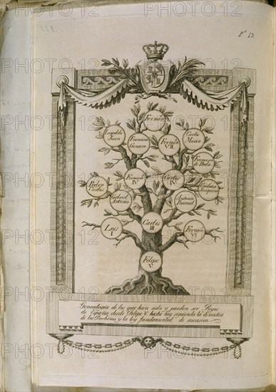 Family tree of those who were and can be Kings of Spain, from Philip V until the contemporary time