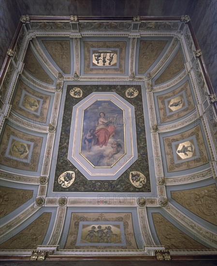 BOVEDA DEL TECHO DEL DESPACHO DEL PRESIDENTE-PINTURA DE NINFA TOCANDO LA LIRA Y ANGELOTES FLAUTA Y V
MADRID, CONGRESO DE LOS DIPUTADOS-INTERIOR
MADRID