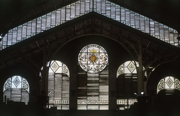 INTERIOR-VIDRIERAS DE LA FACHADA PRINCIPAL
VALENCIA, MERCADO CENTRAL
VALENCIA