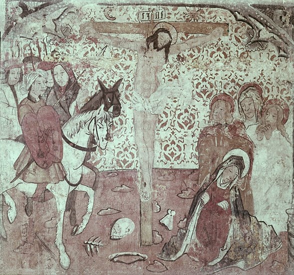 PINTURA MURAL"LA CRUCIFIXION" PROCEDE DE GALLIPIENZO S XV
PAMPLONA, MUSEO DE NAVARRA
NAVARRA