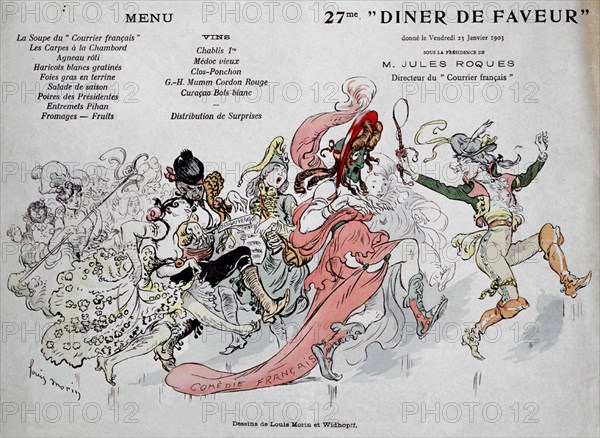 MORIN LOUIS
CARTEL-27 CENA DE GRACIA EL 23/1/1903 BAJO LA PRESIDENCIA DE JULES ROQUES DIRECTOR "CORREO FRANCES"
This image is not downloadable. Contact us for the high res.