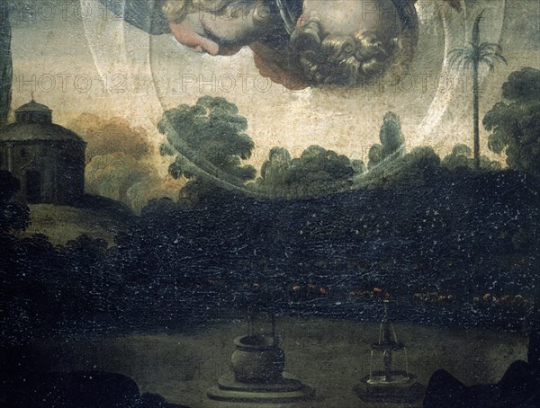 Zurbaran, L'Immaculée (détail du paysage)