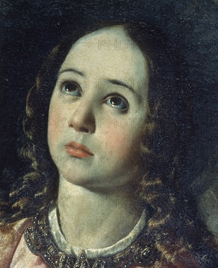 Zurbaran, L'Immaculée (détail de son visage)