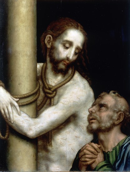 MORALES LUIS DE 1515/1586
CRISTO ATADO A LA COLUMNA
MADRID, PALACIO ARZOBISPAL
MADRID
