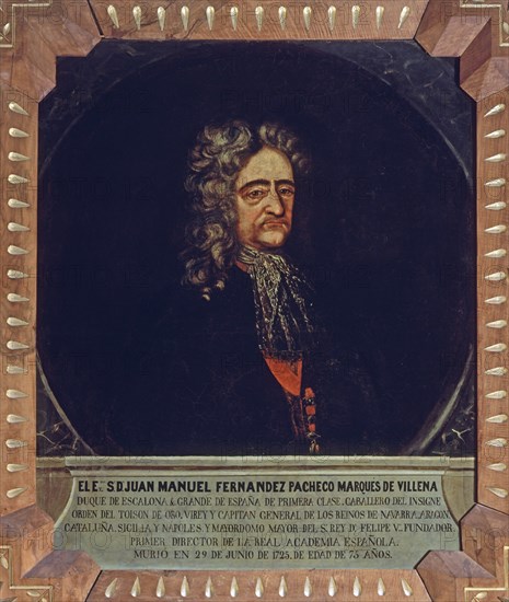 JUAN MANUEL FERNANDEZ PACHECO/ MARQUES DE VILLENA/ PRIMER DIRECTOR/ +1725/ O/L
MADRID, ACADEMIA DE LA LENGUA
MADRID