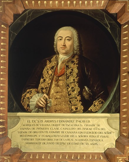 ANDRES FERNANDEZ PACHECO- MARQUES DE VILLENA- DUQUE DE ESCALONA- CABALLERO ORDEN TOISON-TERCER DIREC
MADRID, ACADEMIA DE LA LENGUA
MADRID